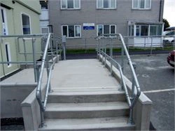 Hand rail and guard rail for schools